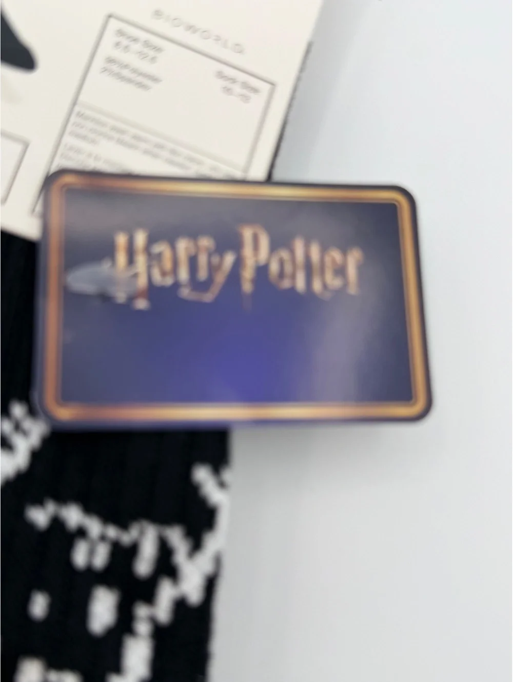 Harry Potter Black and White Crew Socks